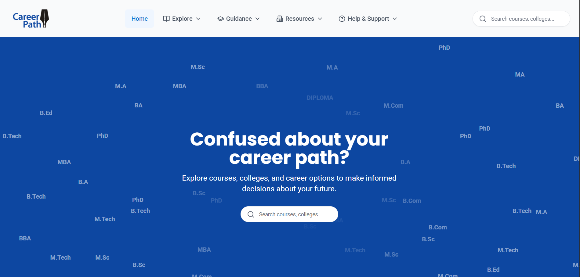 CareerPath.info Full Production Screenshot